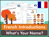 French What's Your Name Worksheets