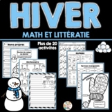 French Winter Activities & Game - Hiver - Activités - Nomb