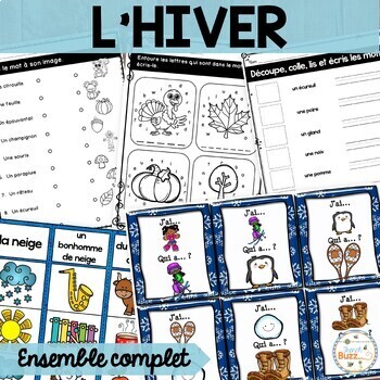 Preview of French Winter Activities - Hiver - Ensemble complet - Bundle