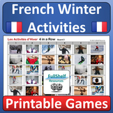 French Winter Activities and Sports Fun Printable Games l’hiver