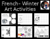 French Winter Art Activities, Art Elements/Grid Drawing/Sy