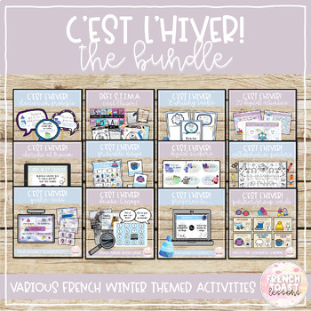 Preview of French Winter BUNDLE