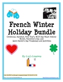 French Winter Bundle: December-March Holiday Vocabulary an