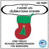 French Reading Comprehension Winter Celebrations 