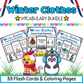 French Winter Clothes Coloring Pages & Flashcards BUNDLE f