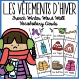 French Winter Clothing | Classroom Vocabulary Cards | Word Wall