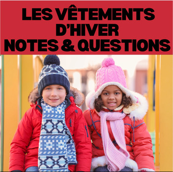 Preview of French Winter Clothing Lesson | Vêtements D'Hiver| Diverse & Digital