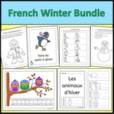 French Winter Hiver Bundle - vocabulary activities