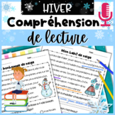 French Winter Hiver Differentiated Passages Reading Compre