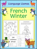 French Winter - Hiver - vocabulary activities, puzzles, minibooks