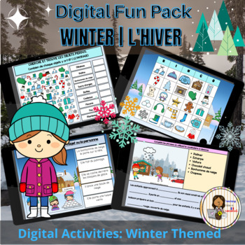 Preview of French Winter | L' Hiver Digital Googleslides : French The Holidays