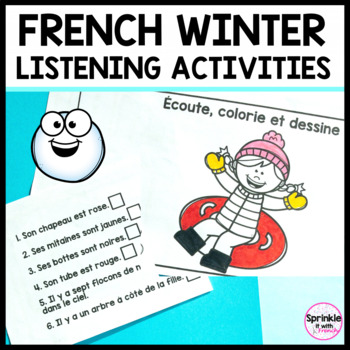Preview of French Winter Listening Activities | Les activités d'écoute l'hiver
