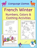 French Winter Numbers Colors Clothing - Hiver activities