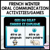 French Winter Oral Communication Activities and Games