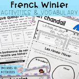 French Winter Package & Vocabulary (HIVER) - PRINTABLE & DIGITAL
