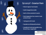 French Winter Poem - Qui suis-je? -Snowman Poem - For In-c