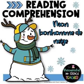 Preview of French Winter Reading Comprehension / Comprehension de lecture Hiver / Français