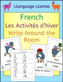 French Winter Sports and Activities Write Around the Room 