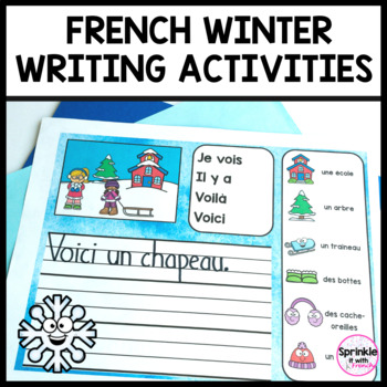 Preview of French Winter Writing Activities | Les activités d'écriture d'hiver
