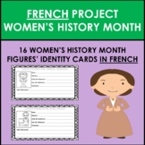 French Women's History Month: French Project Worksheets (1