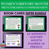 French Women's History Reading Comprehension BOOM CARDS SU