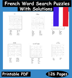 French Word Search Puzzle Book For All Ages: Easy to Hard 