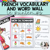 French Word Wall Cards: Spring Vocabulary | vocabulaire du