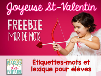 Preview of French - Word wall - Valentine's Day FREEBIE!
