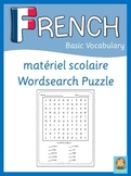 French Word Search Puzzle  matériel scolaire