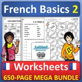 French Worksheets and Puzzles Writing Activities FSL MEGA 