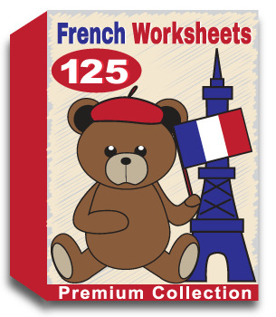Preview of French Worksheets for Kindergarten (125 Worksheets) No Prep