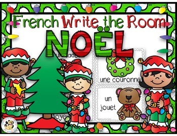 Preview of French Christmas Write the Room: Noël