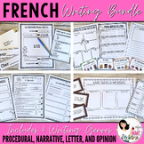 French Writing BUNDLE / Ensemble d'écriture: "Comment écrire..."