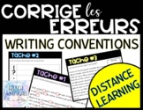 French Writing Conventions (Corrige les erreurs) for Dista