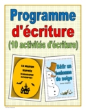 French Writing Program Bundle (10 activities)