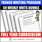 French Writing Prompt Curriculum - Paragraphe de la Semaine