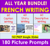 FRENCH All Year Writing Prompts- 180 Fun Picture Prompts |