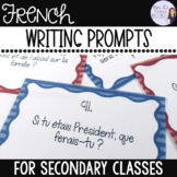 French writing prompts for intermediate and advanced class