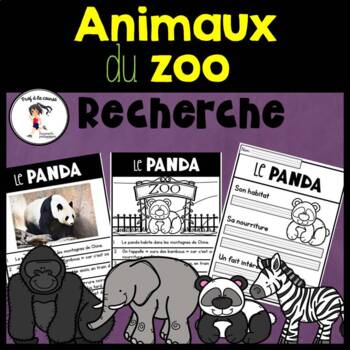 Preview of French Zoo Animal Research | Recherche Animaux du zoo