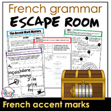 French accent marks Escape Room game | FSL language practi