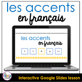 French accent marks interactive digital lesson