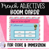 French adjective BOOM CARDS digital task cards LES ADJECTIFS