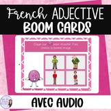 French adjectives listening activity BOOM CARDS ACTIVITÉ D