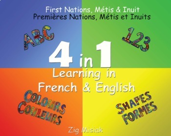 Preview of French and English, 4 books in 1, First Nations, Indigenous, Métis, Inuit
