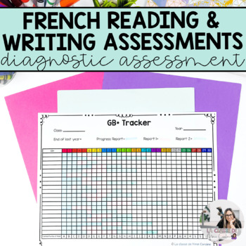 Preview of French + English Assessment: Reading and Writing Tracking Sheets (GB+ & PM)