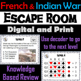 French and Indian War Activity Escape Room (Seven Years' War)