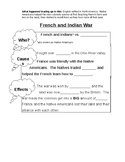 French and Indian War Causes and Effects