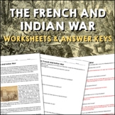 French and Indian War Colonial America Reading Worksheets 
