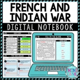 French and Indian War DIGITAL Interactive Notebook | Choice Board