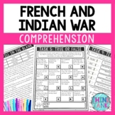 French and Indian War Reading Comprehension Challenge - Cl